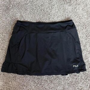 Black Fila tennis skirt